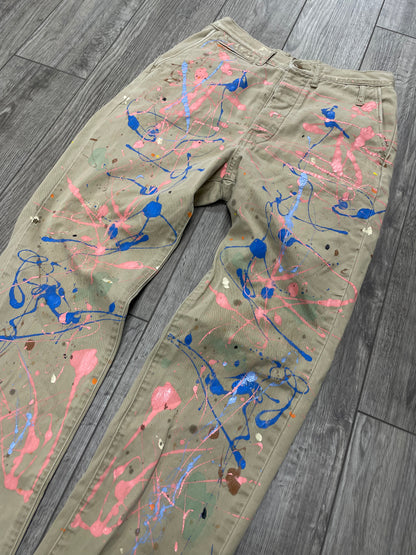 29-Kapital Paint Splatter Beige Pants