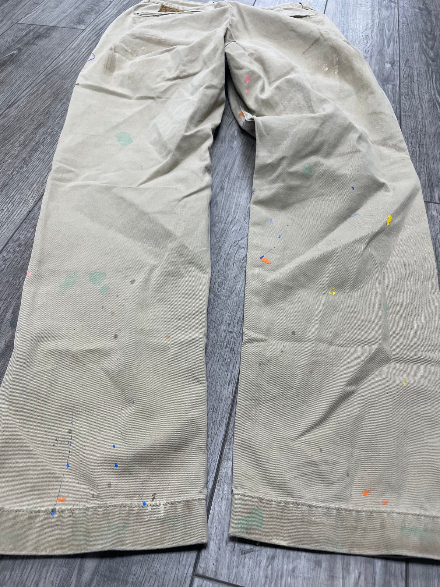 29-Kapital Paint Splatter Beige Pants