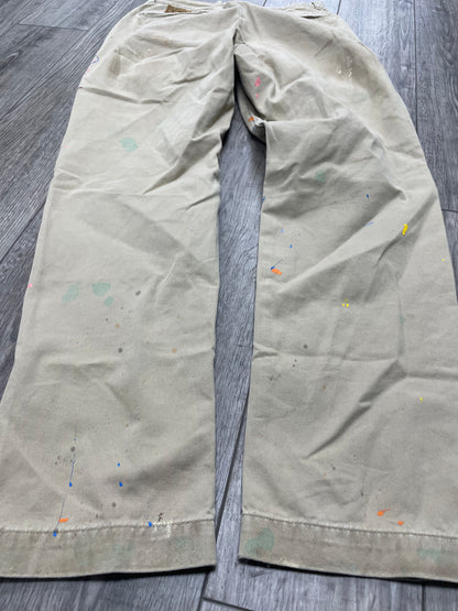 29-Kapital Paint Splatter Beige Pants