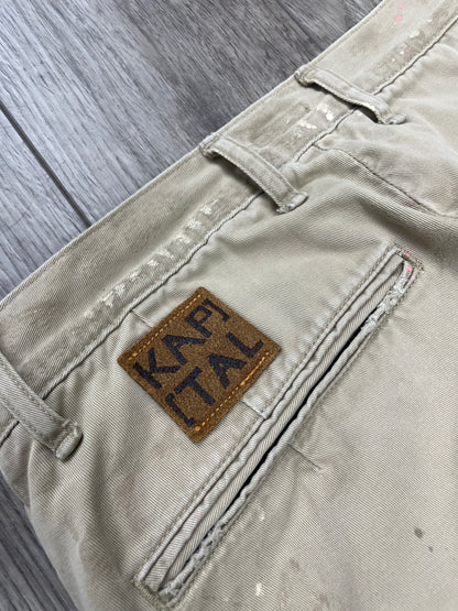 29-Kapital Paint Splatter Beige Pants
