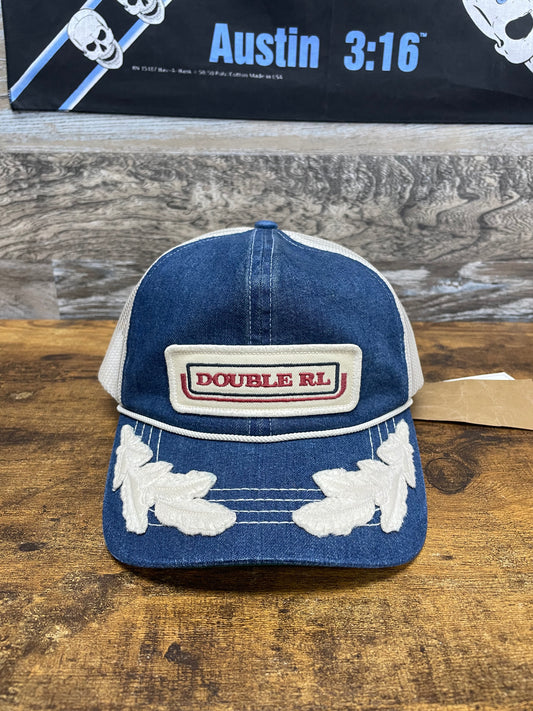 OS - RRL Logo-Patch Leaf Embroidery Trucker Hat