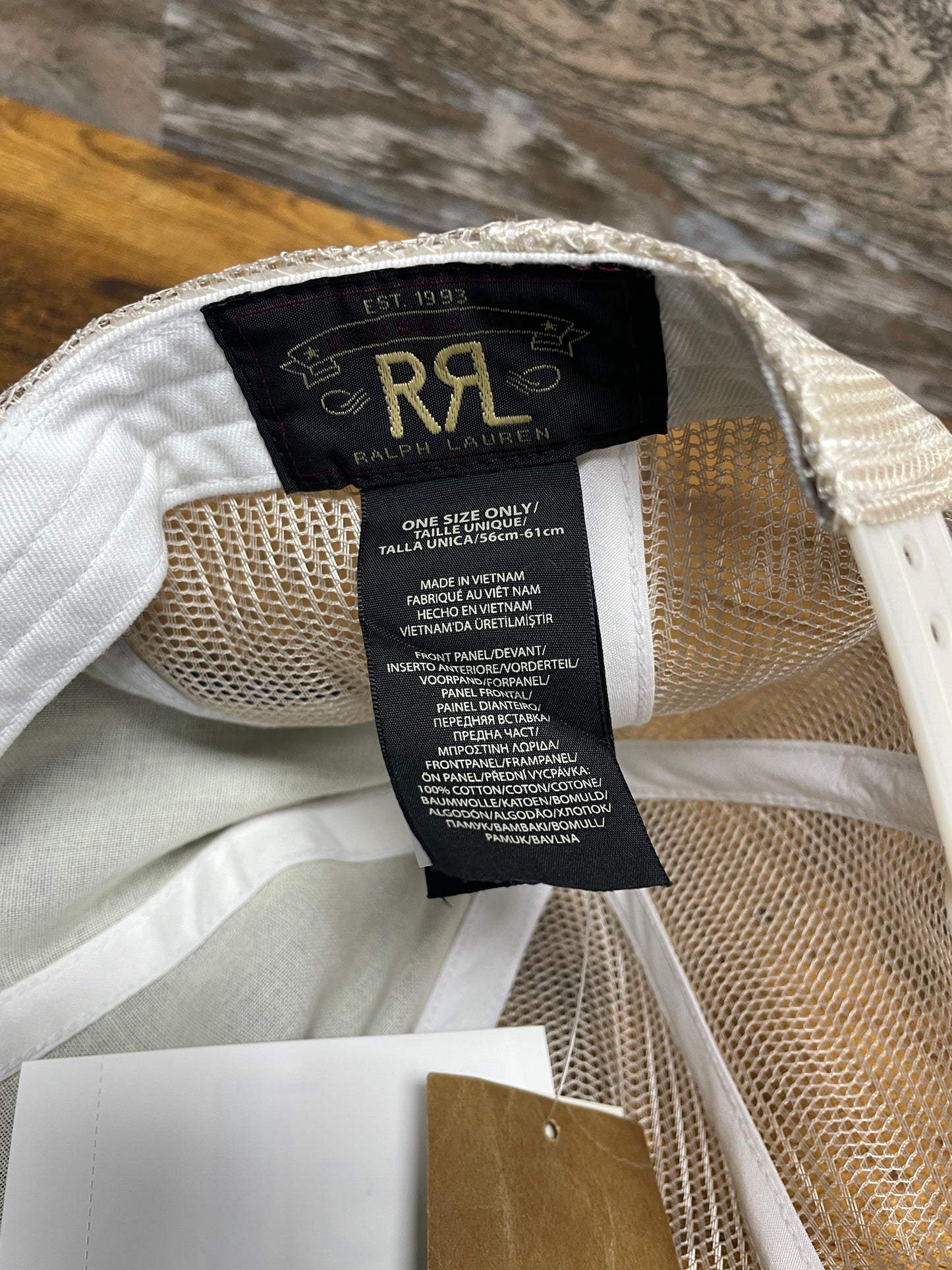 OS - RRL Logo-Patch Leaf Embroidery Trucker Hat