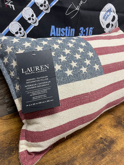Lauren Ralph Lauren American Flag Woven Pillow