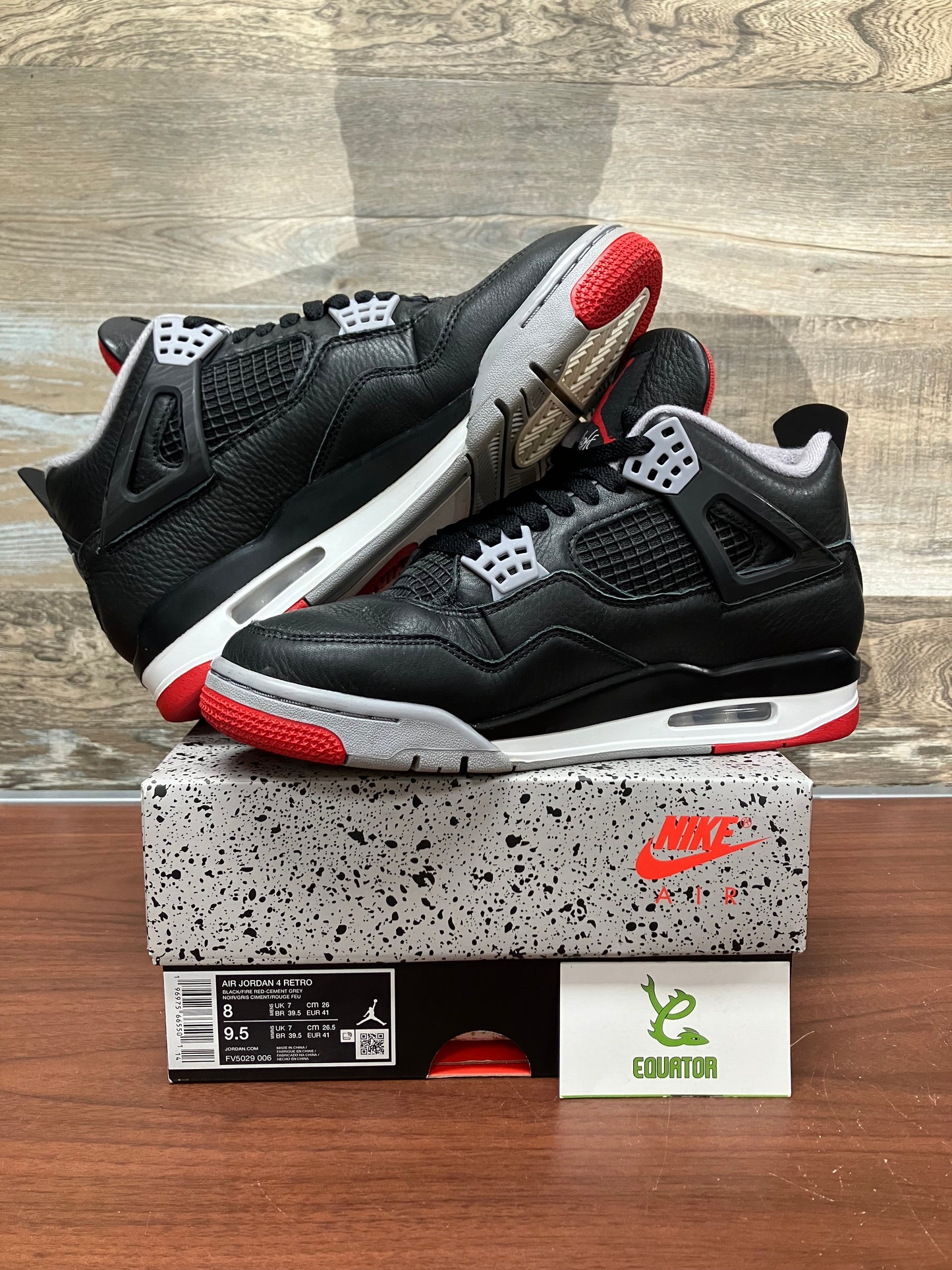 Jordan 4 Retro Bred Reimagined Size 8