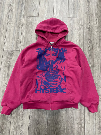 M - Supreme x Hysteric Glamour Thermal Lined Zip Up Hooded Sweatshirt