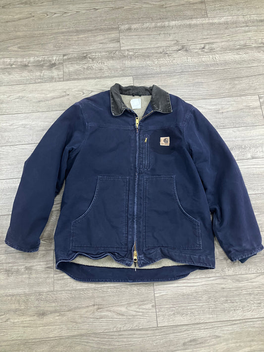 L-Carhartt Detroit Jacket Blue