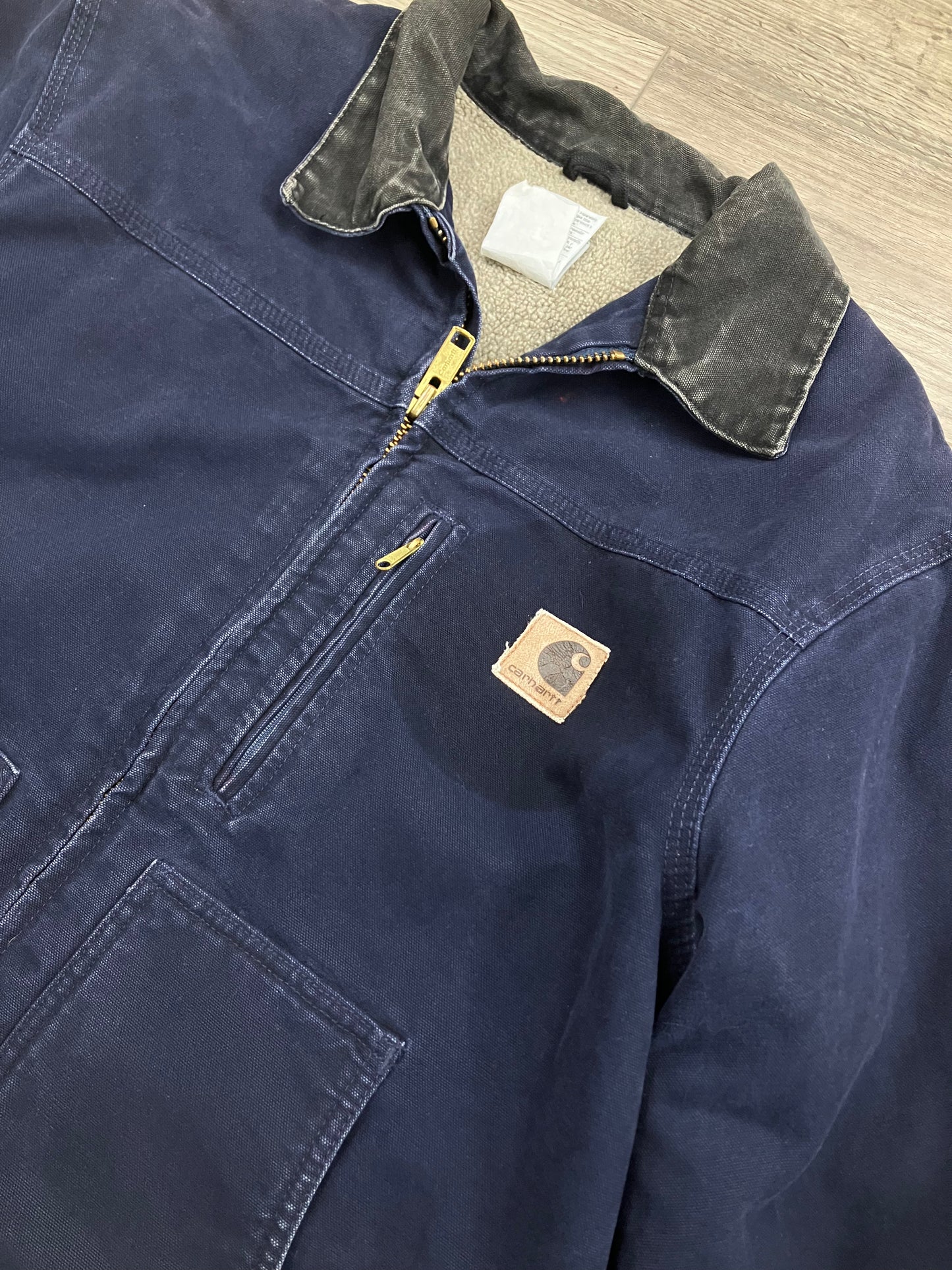 L-Carhartt Detroit Jacket Blue