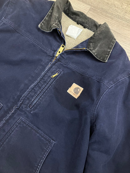 L-Carhartt Detroit Jacket Blue
