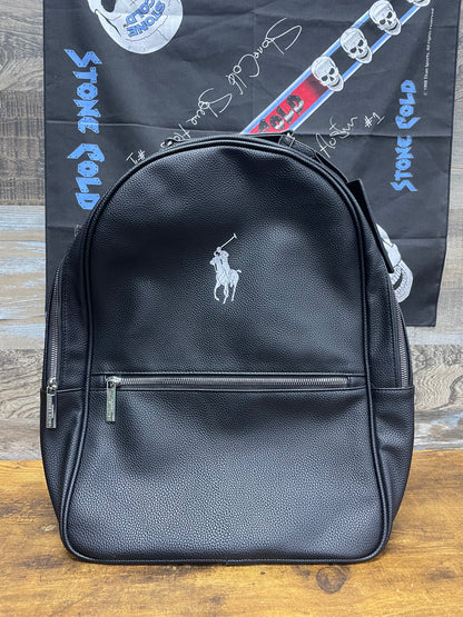 Polo Ralph Lauren Black Leather Bag
