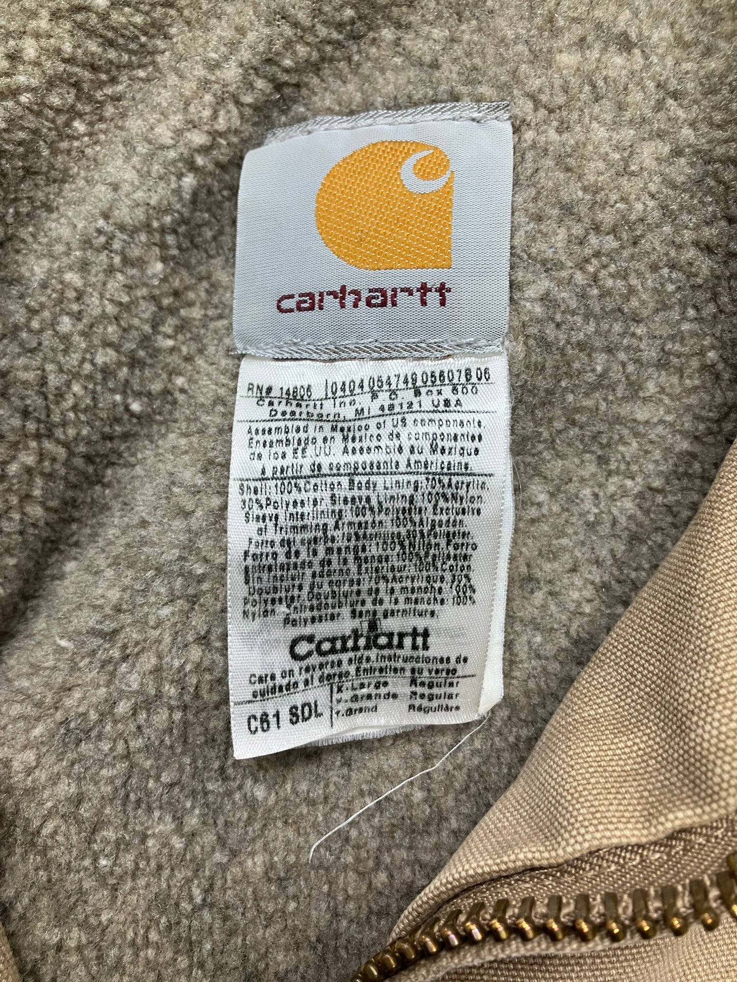 XL-Carhartt Detroit Jacket Beige