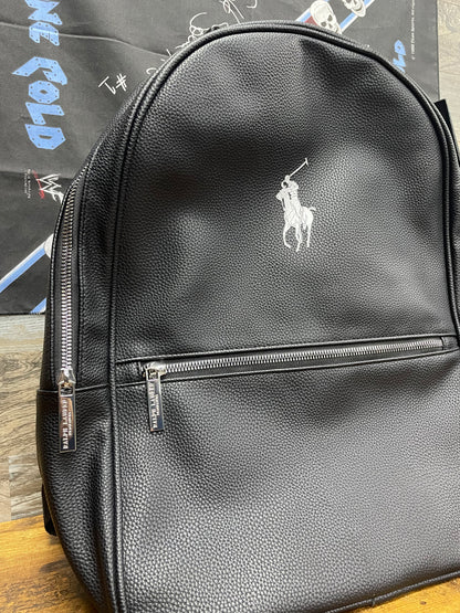 Polo Ralph Lauren Black Leather Bag