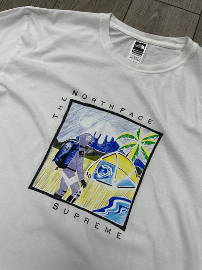 XL - Supreme The North Face Sketch White Tee