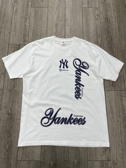 XL - Supreme MLB Yankees NY White Tee