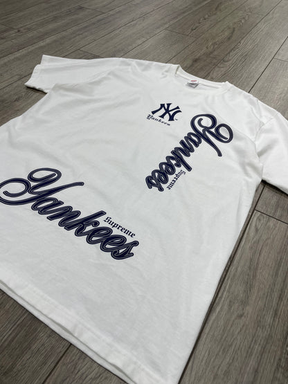 XL - Supreme MLB Yankees NY White Tee