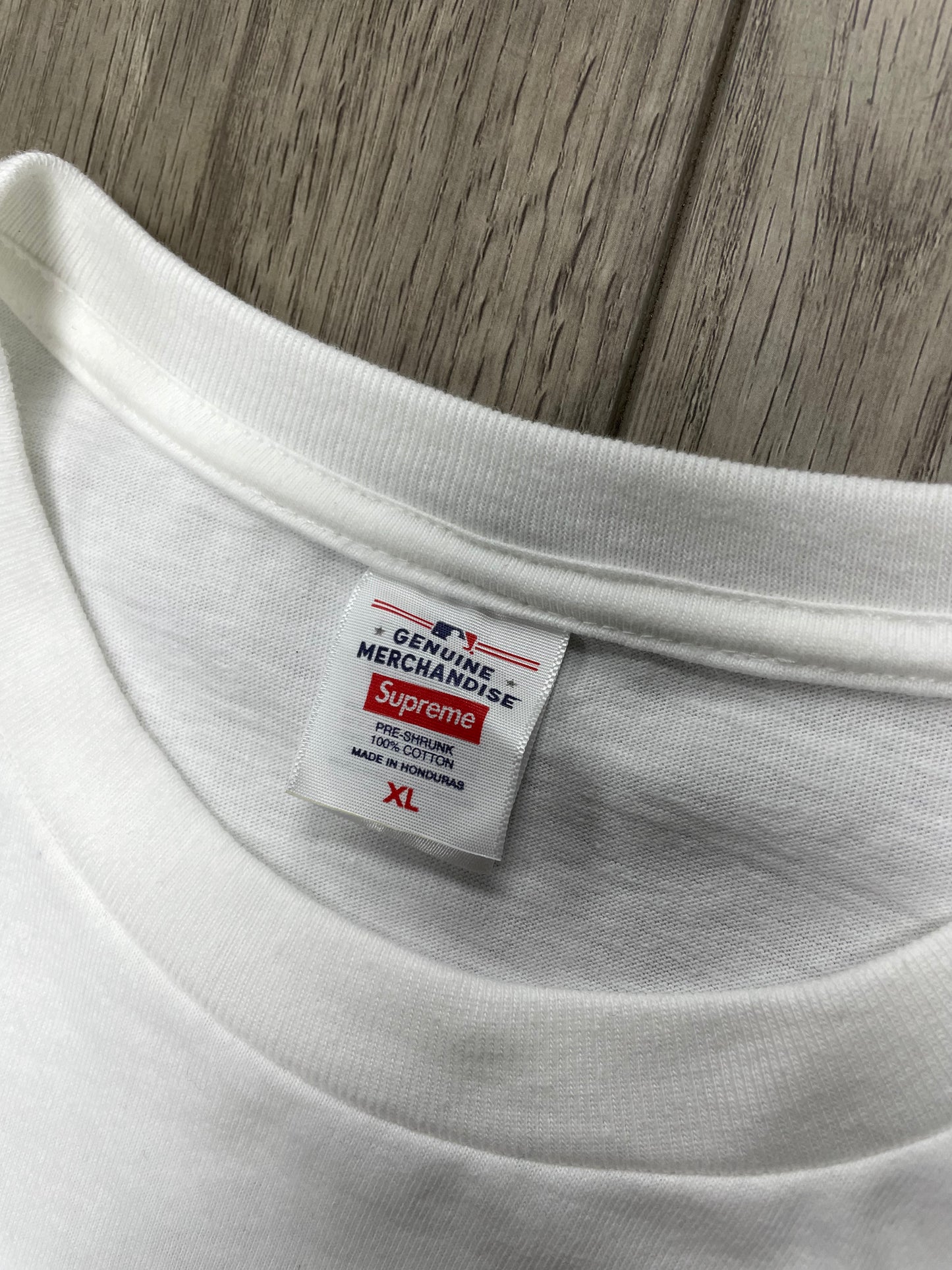 XL - Supreme MLB Yankees NY White Tee