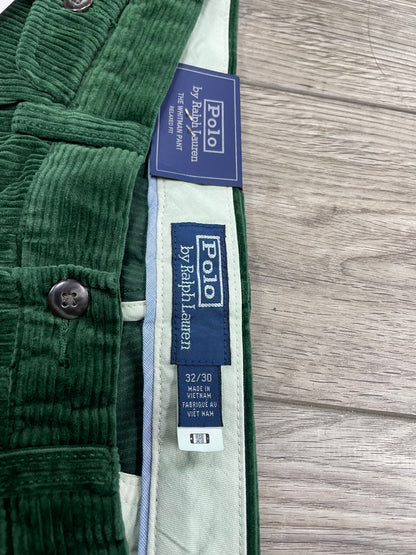 32 - Polo Ralph Lauren Whitman relaxed fit Green corduroy pants
