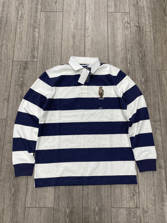 M - Polo Ralph Lauren Striped Bear Rugby Long Sleeve Shirt