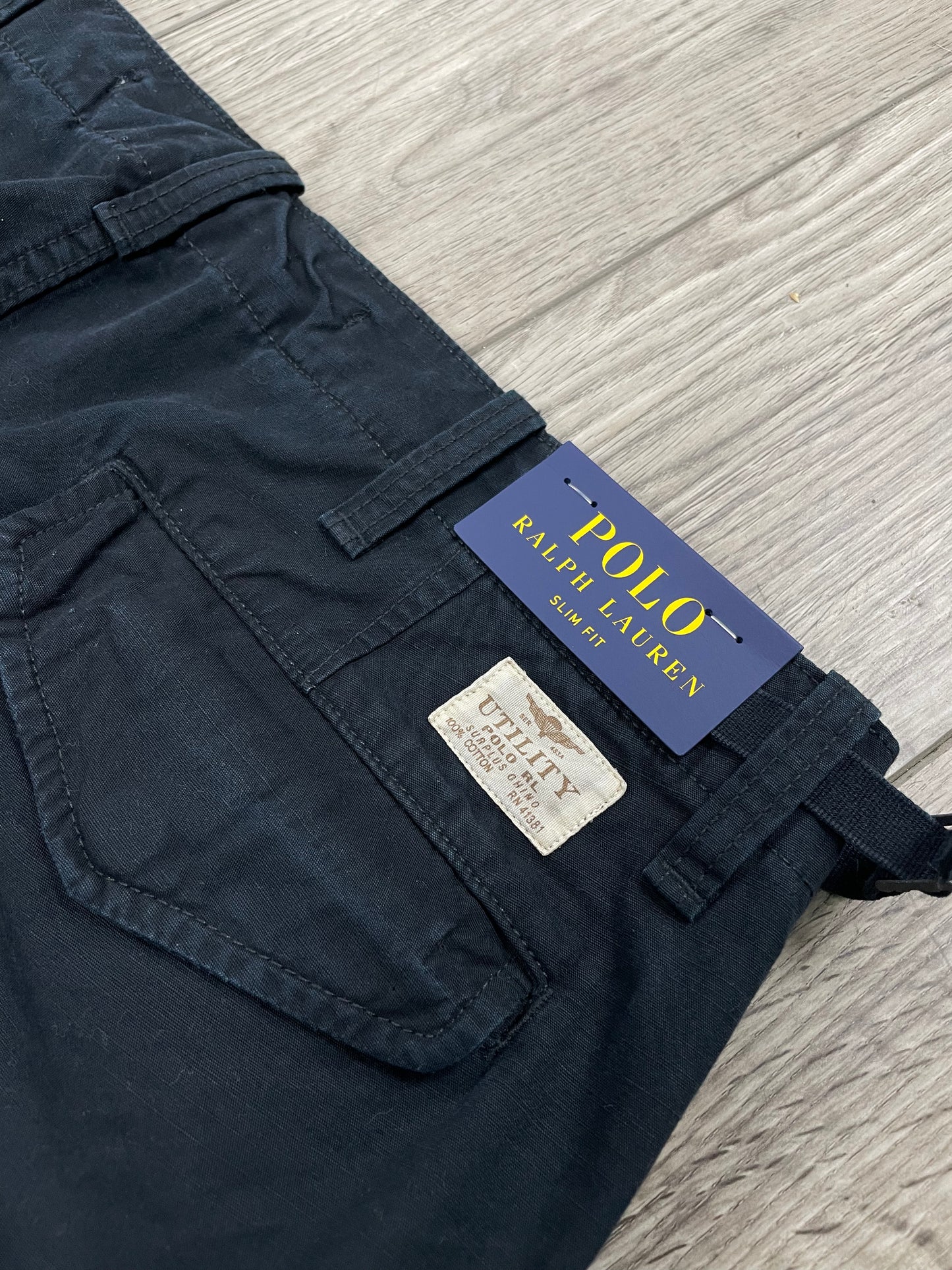34 - Polo Ralph Lauren Black Utility Cargo Pants