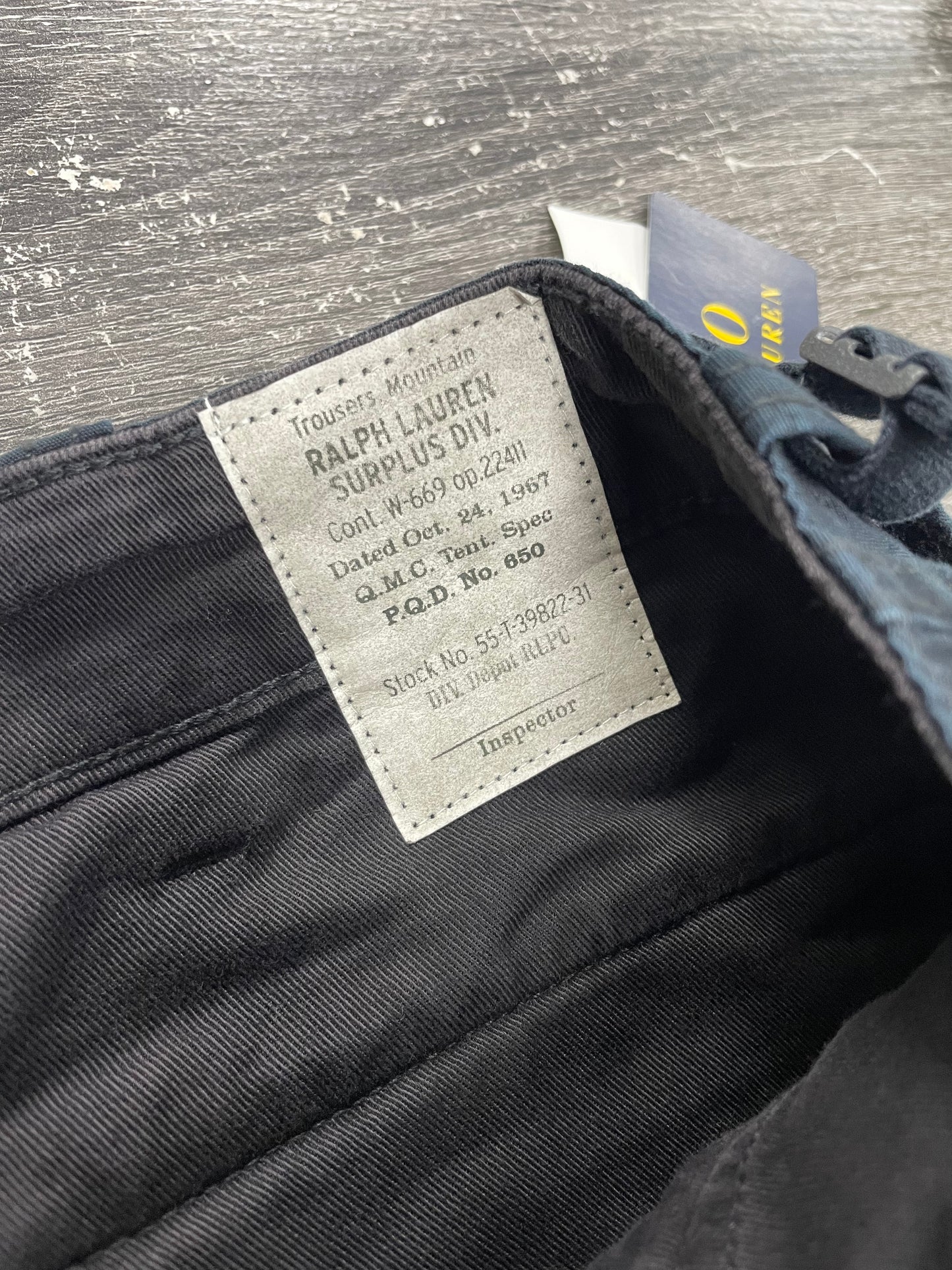 34 - Polo Ralph Lauren Black Utility Cargo Pants