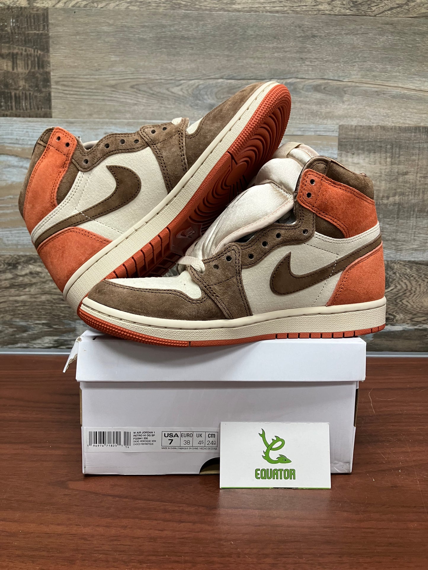 Jordan 1 Retro High OG SP Dusted Clay Size 7W/5.5M