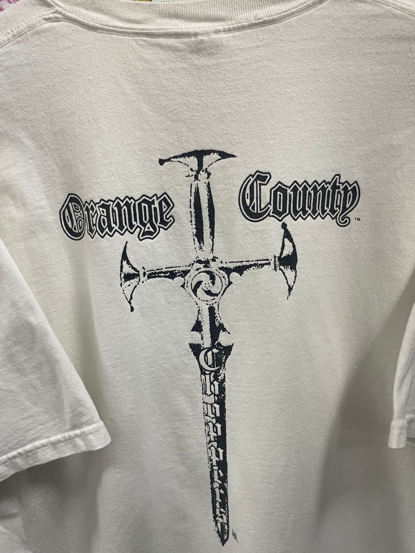 Orange County Choppers White Dagger Tee XL