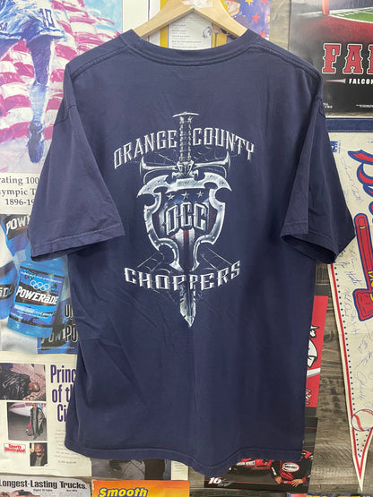 Orange County Choppers Navy Dagger Tee - XL