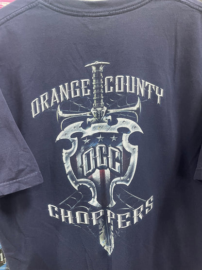 Orange County Choppers Navy Dagger Tee - XL
