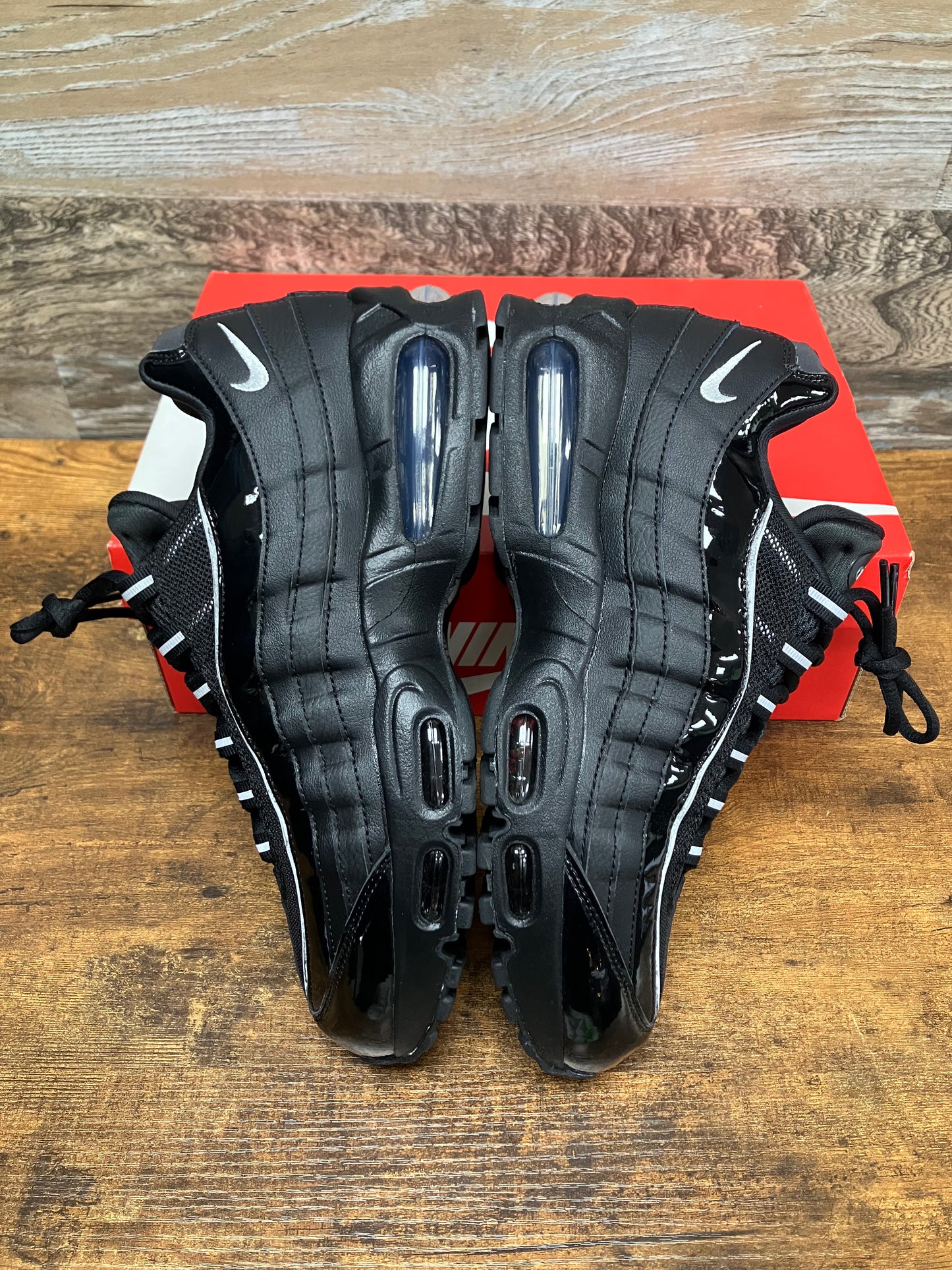 11W-Nike Air Max 95 Big Bubble Black/Metallic Silver