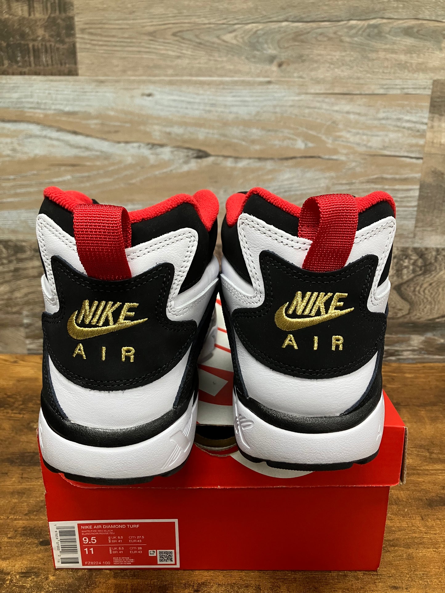 9.5-Nike Air Diamond Turf 49ers
