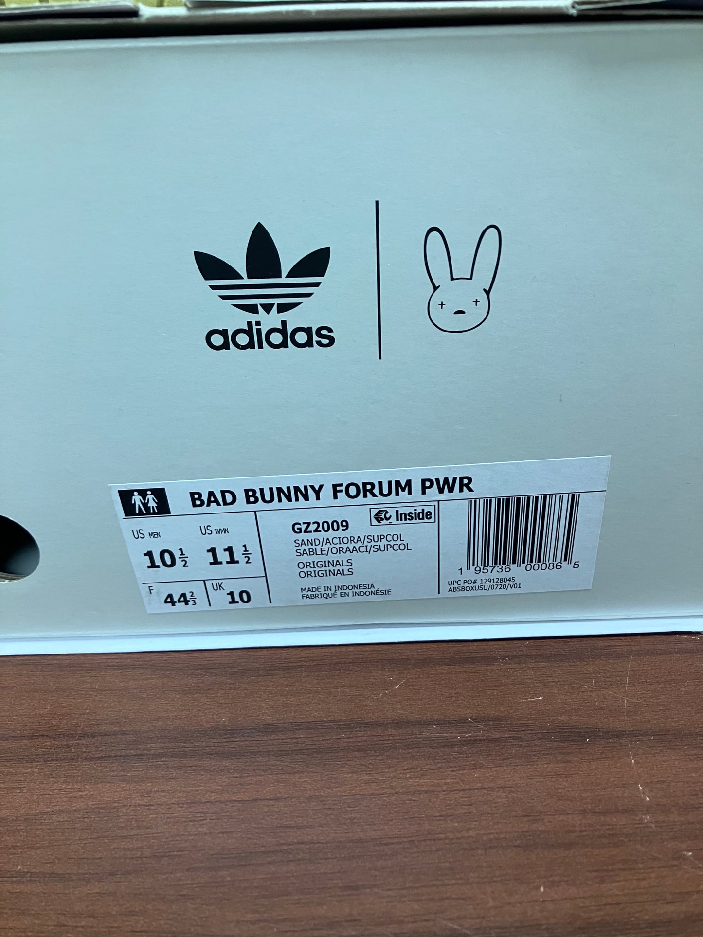 Adidas Forum Powerphase Bad Bunny Benito Size 10.5