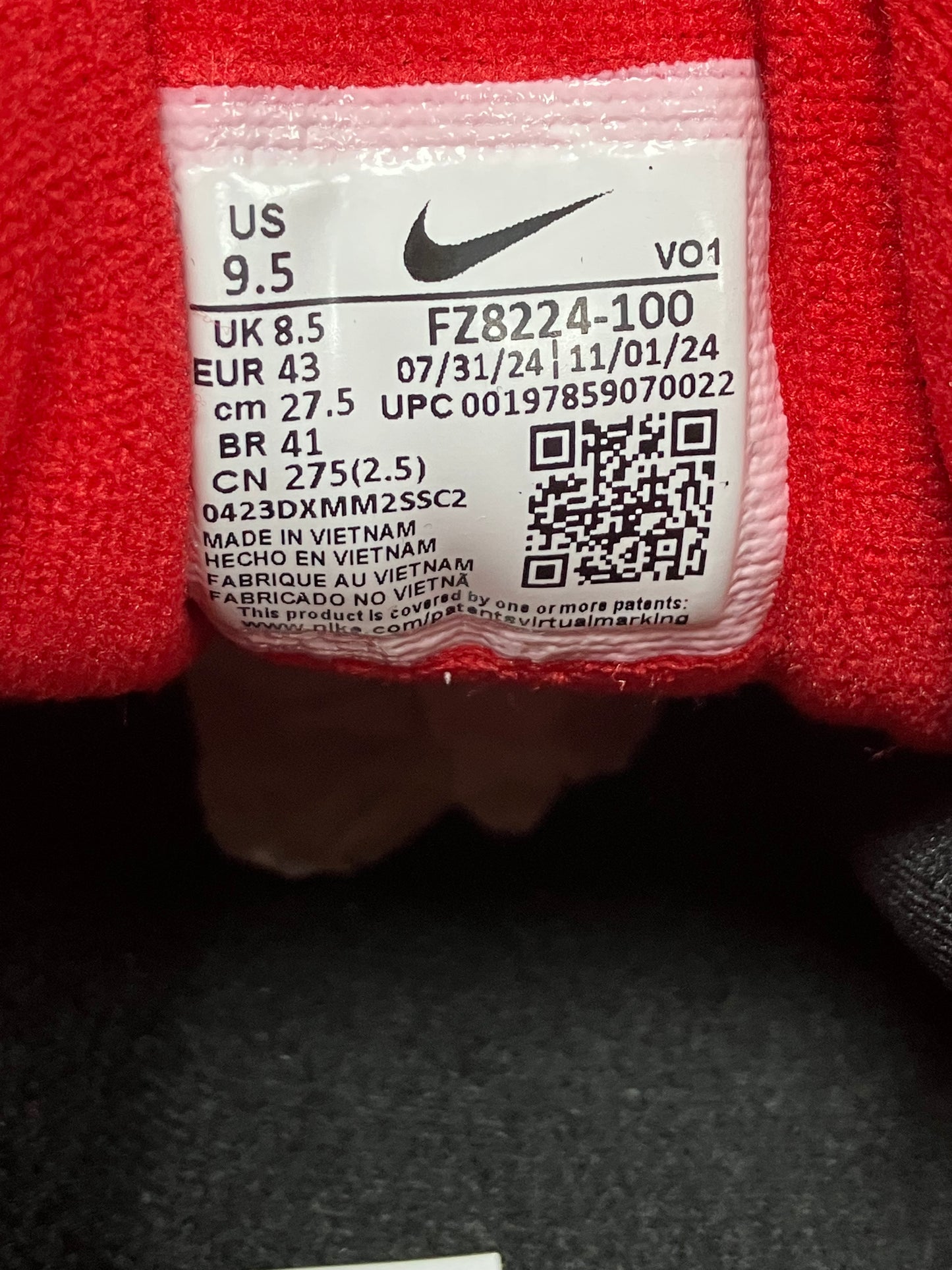 9.5-Nike Air Diamond Turf 49ers