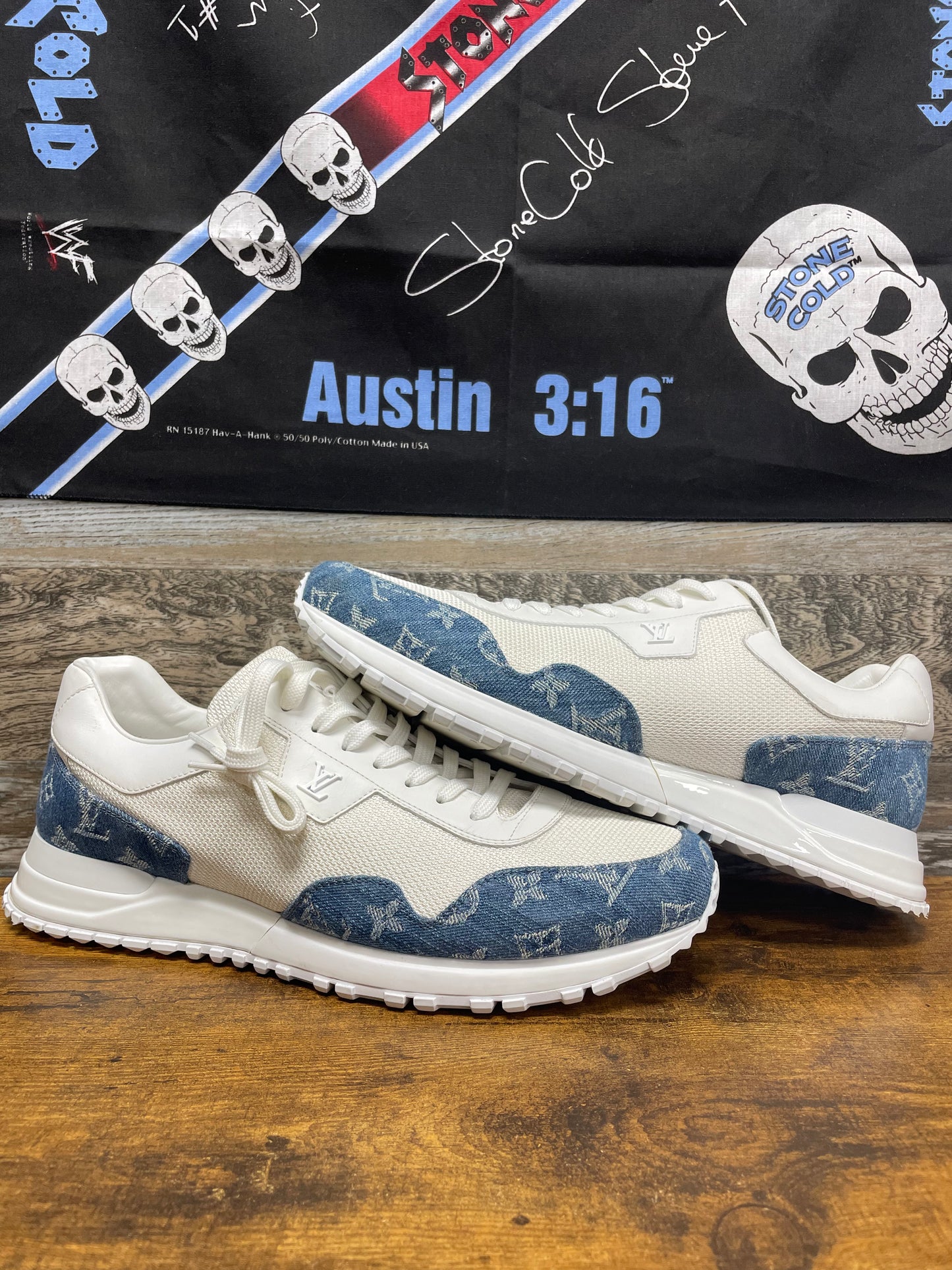 10 - Louis Vuitton Denim Monogram Run Away Sneaker