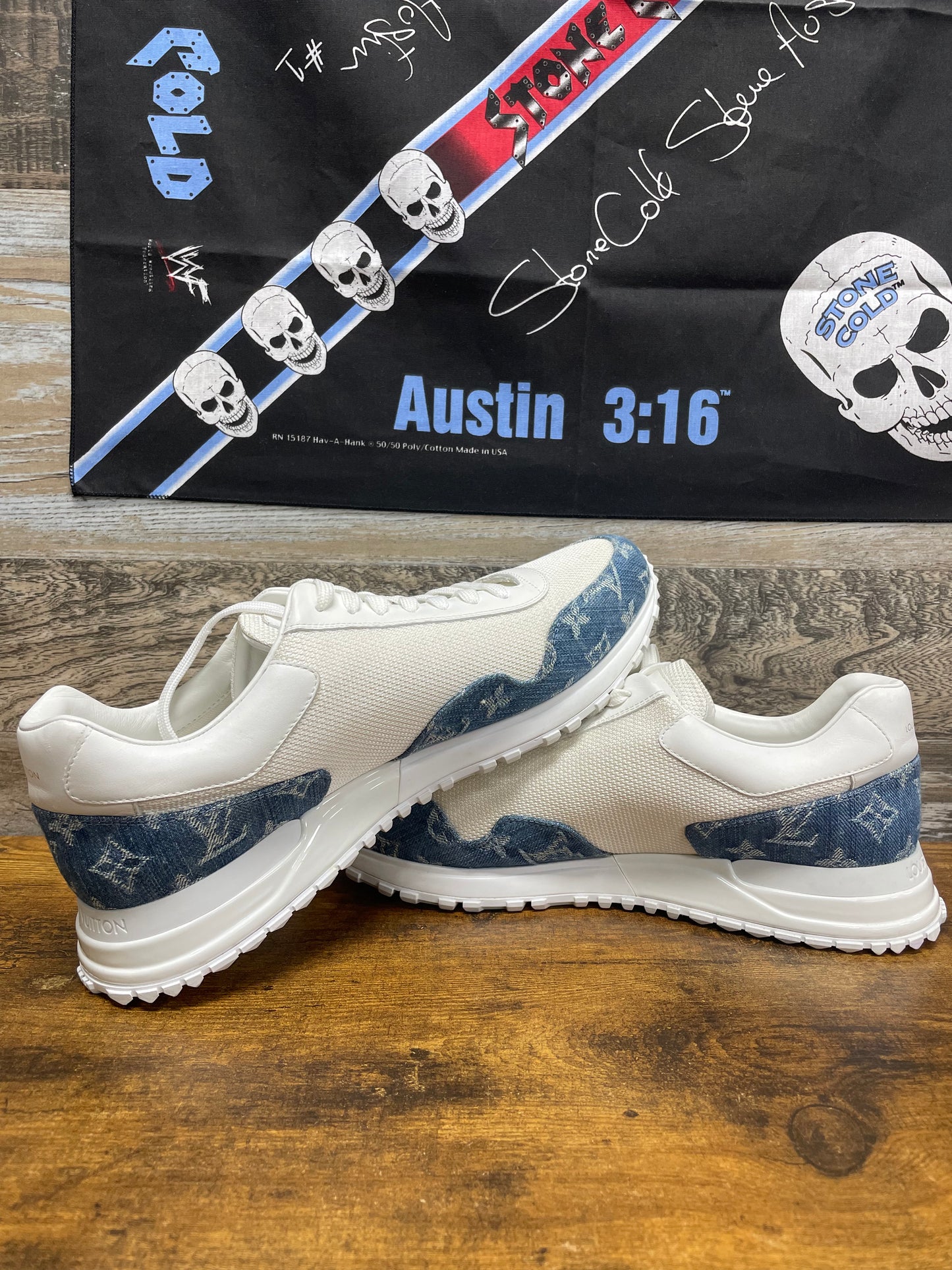 10 - Louis Vuitton Denim Monogram Run Away Sneaker