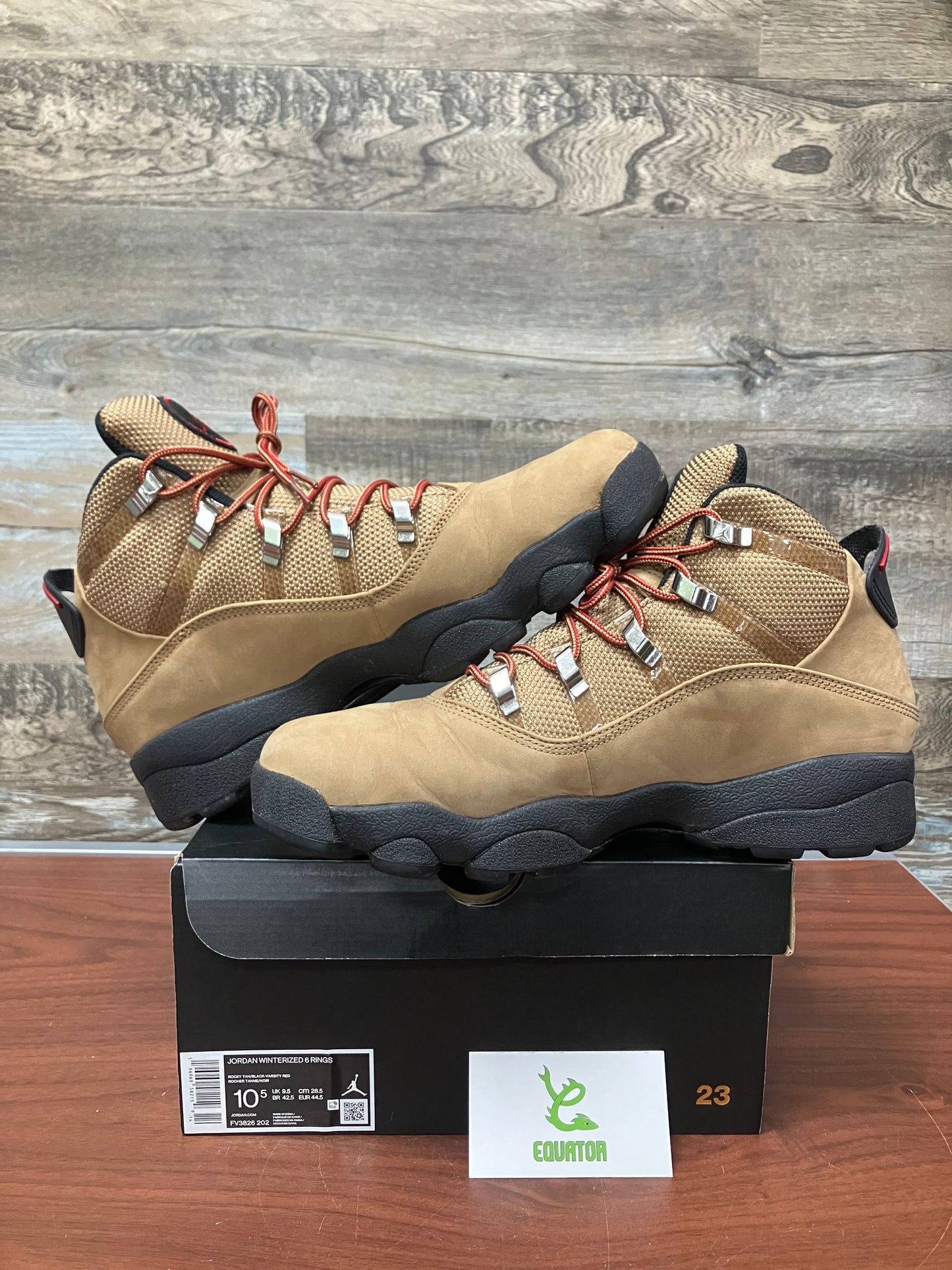 Jordan 6 Rings Winterized Rocky Tan Size 10.5