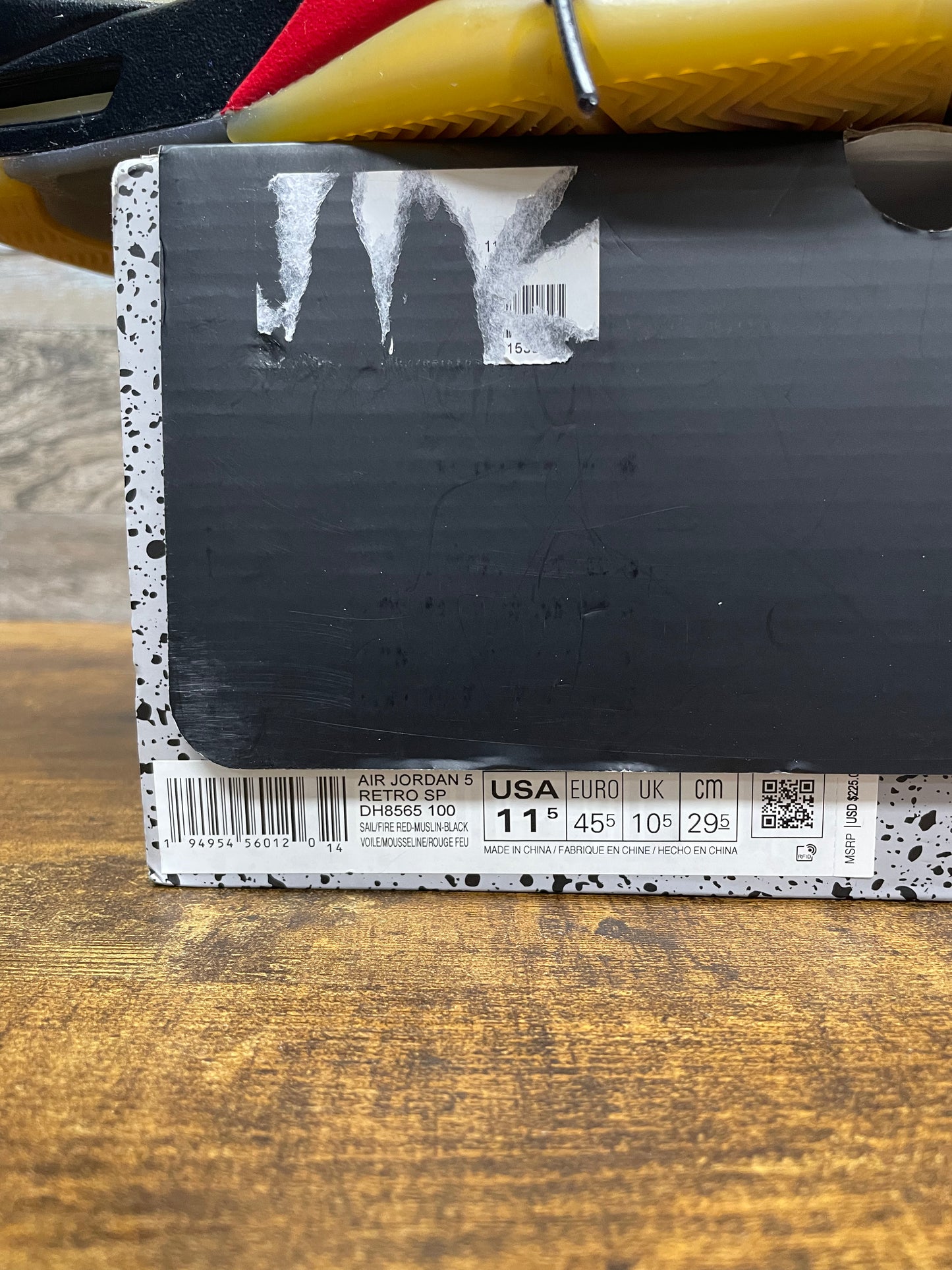 11.5-Air Jordan 5 Off-White Sail