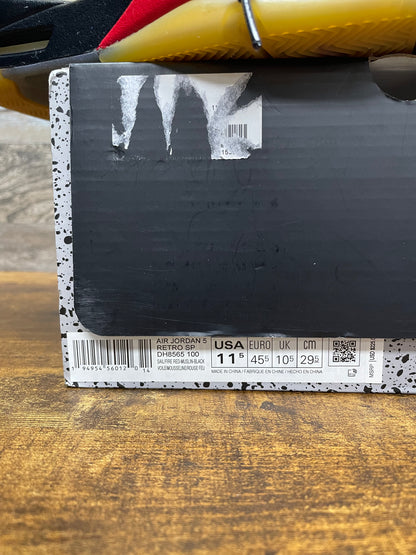 11.5-Air Jordan 5 Off-White Sail