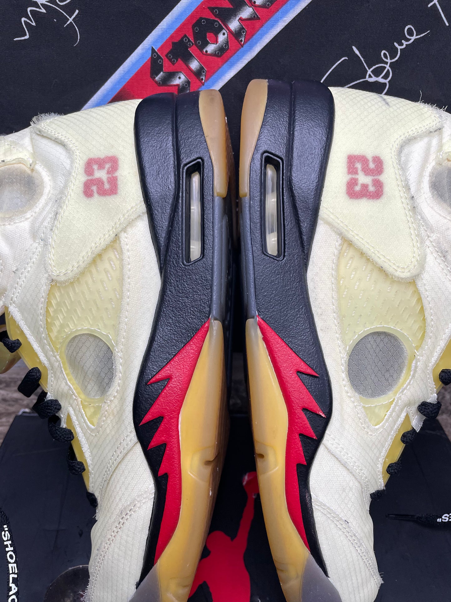 11.5-Air Jordan 5 Off-White Sail