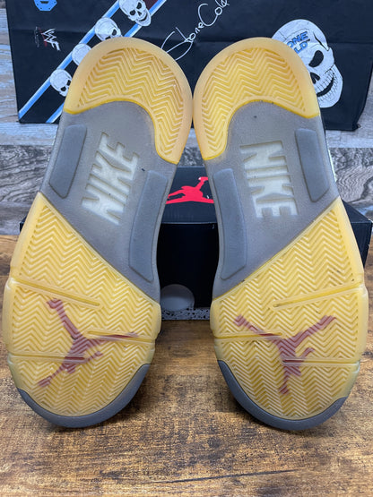 11.5-Air Jordan 5 Off-White Sail