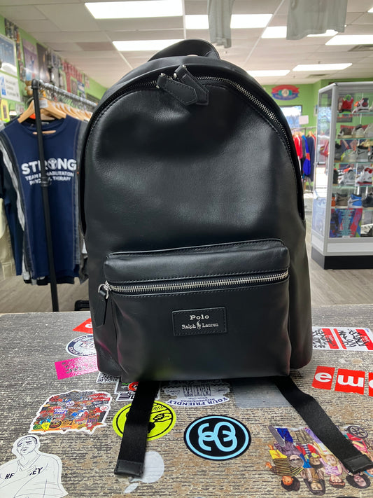 OS-Polo Ralph Lauren Smooth Leather Backpack