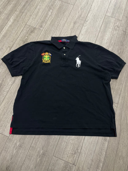 2XB-Ralph Lauren 1967 Marine Supply Black Polo