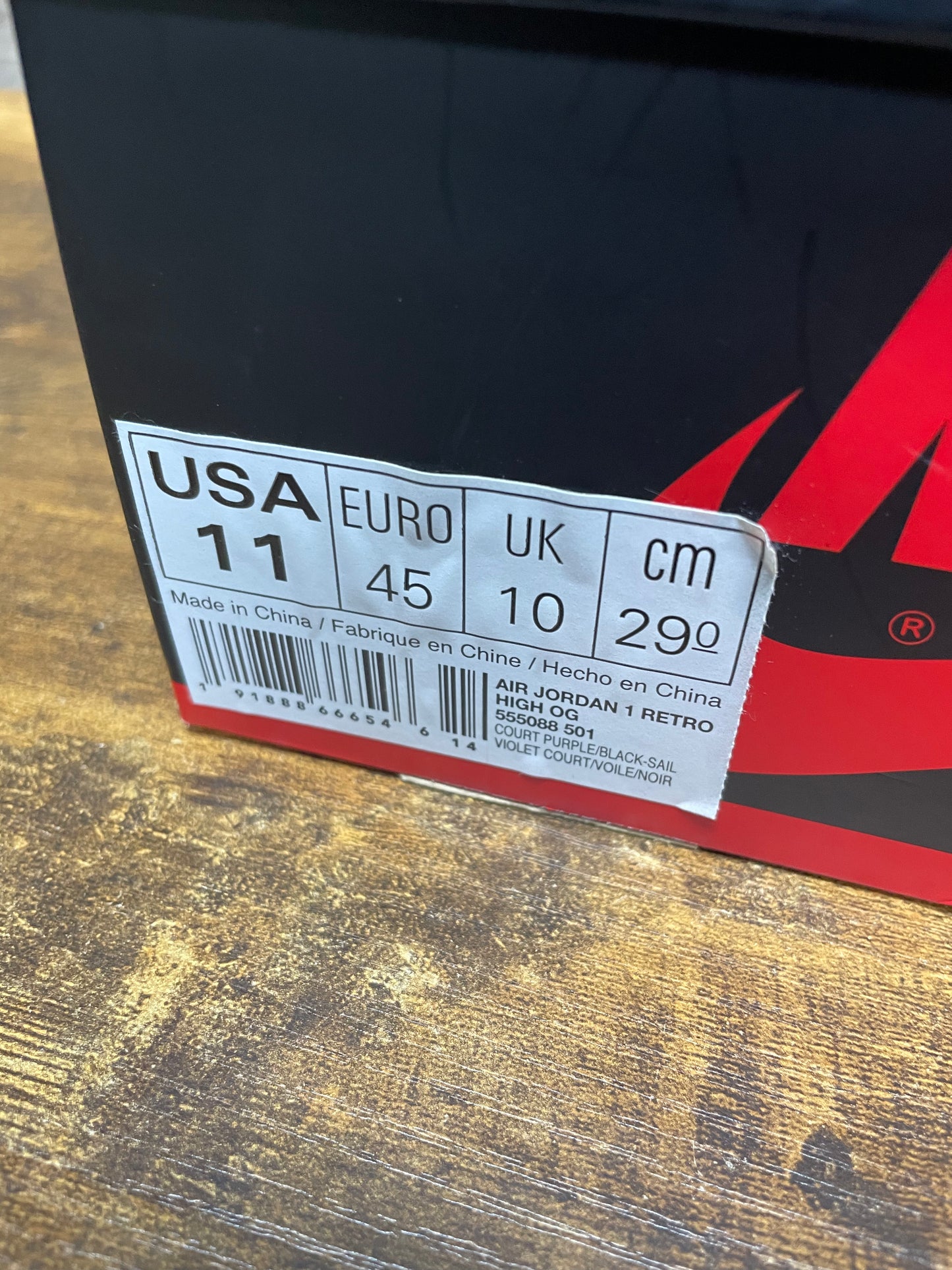 11-Jordan 1 Retro High Court Purple
