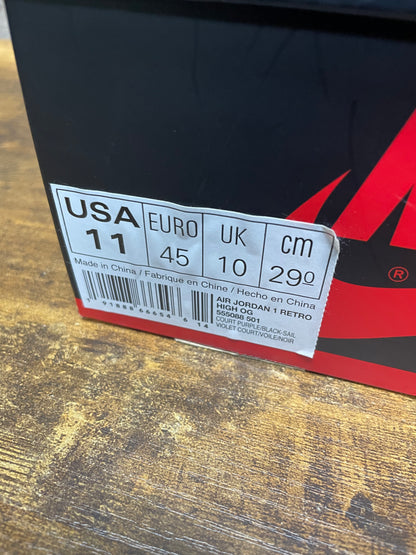 11-Jordan 1 Retro High Court Purple