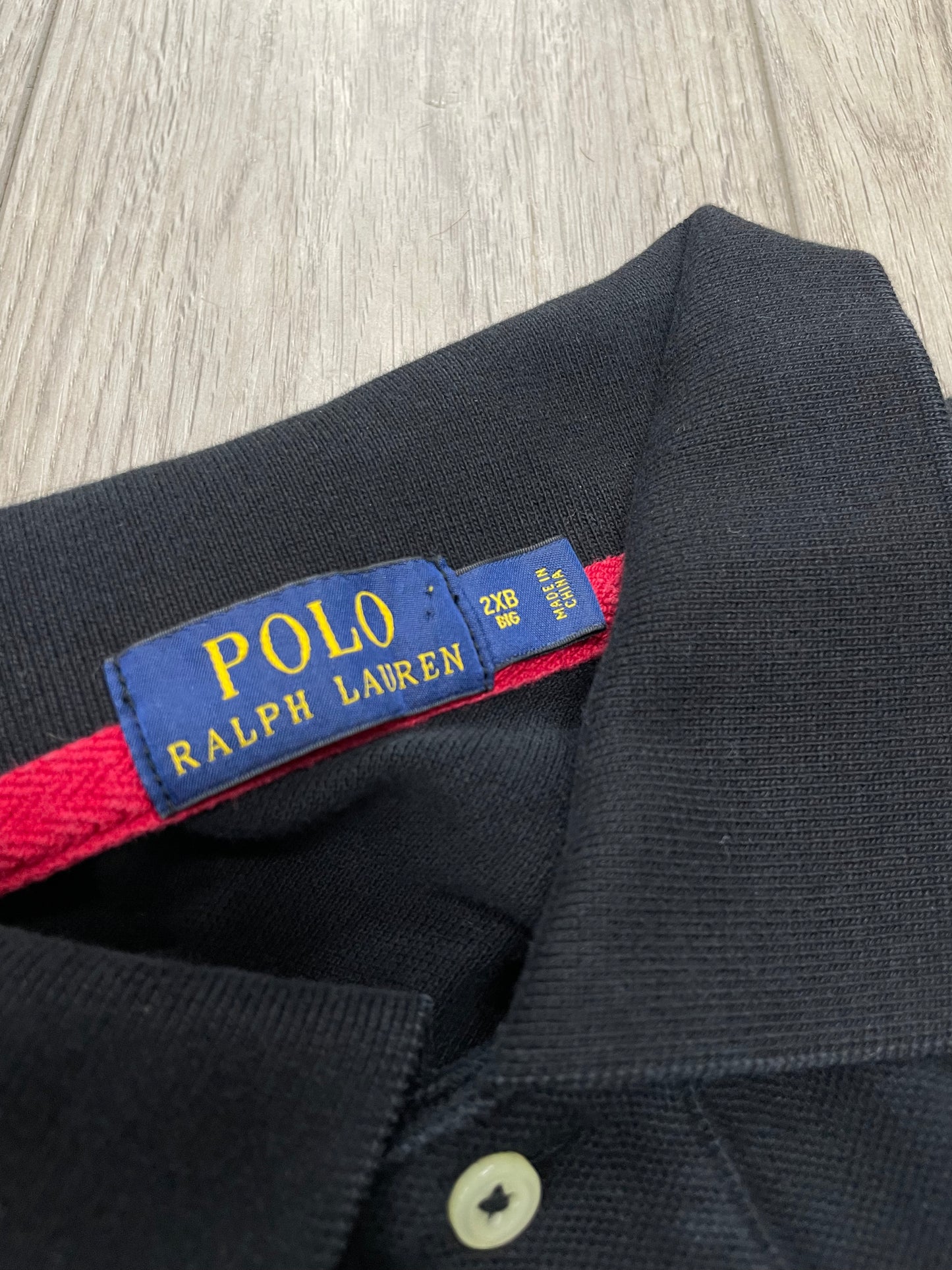 2XB-Ralph Lauren 1967 Marine Supply Black Polo