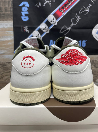 11.5-Jordan 1 Retro Low Travis Scott Medium Olive