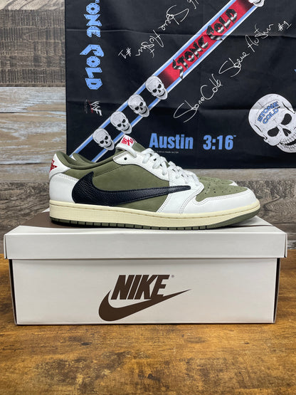 11.5-Jordan 1 Retro Low Travis Scott Medium Olive