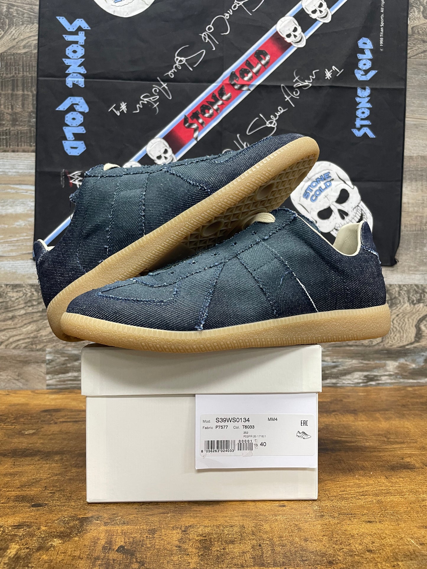 Maison Margiela Replica Exclusive Denim Sneakers Size 40EU/7M