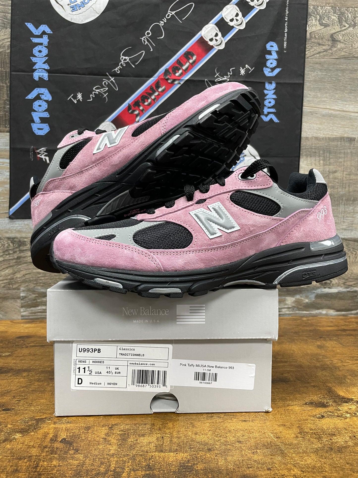 New Balance 993 MiUSA Pink Taffy Size 11.5