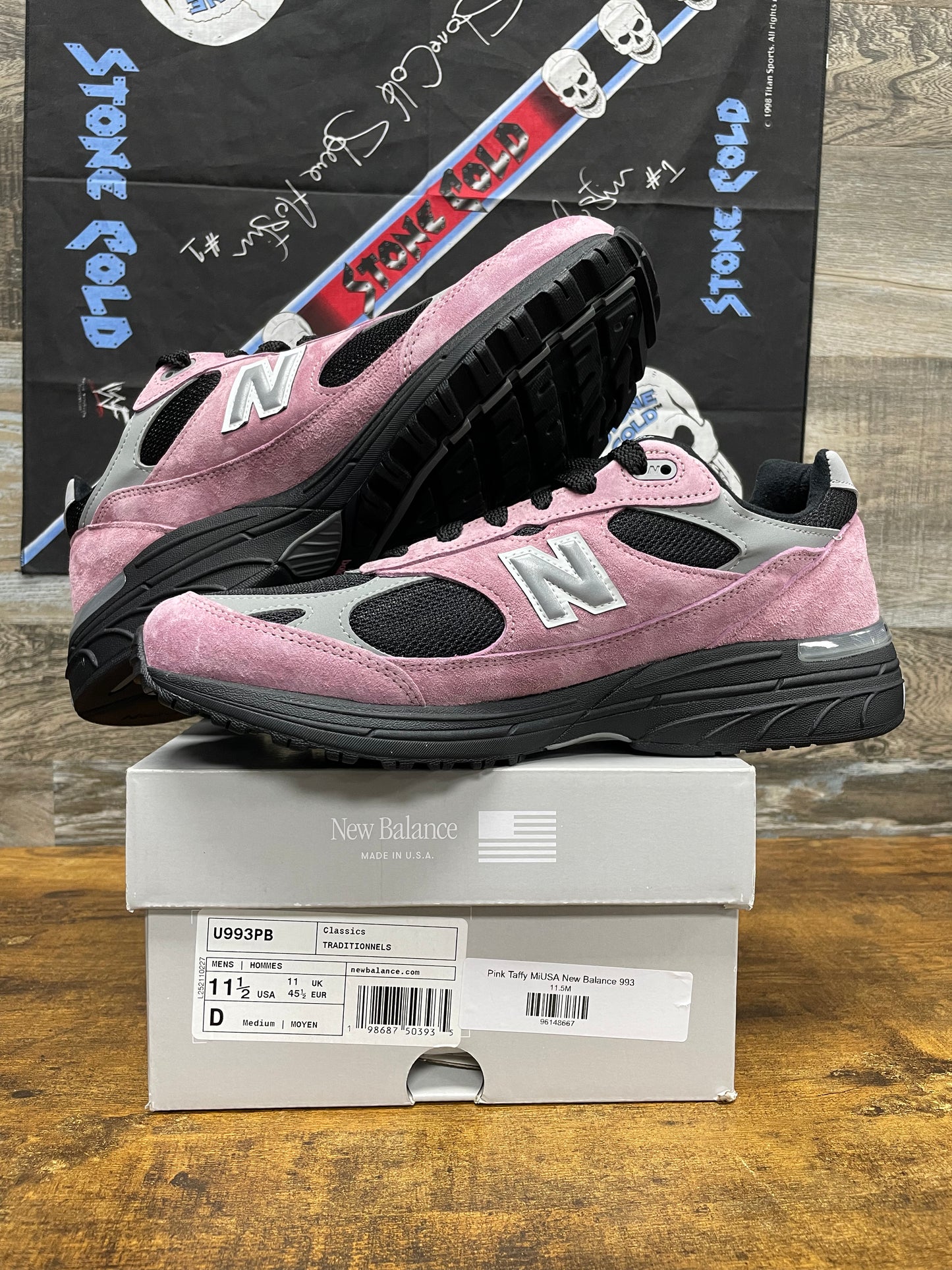 New Balance 993 MiUSA Pink Taffy Size 11.5