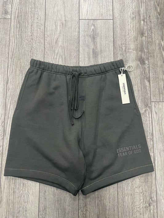 M-Fear of God Essentials Off Black Sweatshort