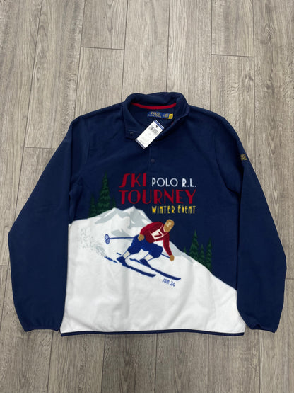 L - Polo Ralph Lauren Skier-Graphic Fleece Sweatshirt